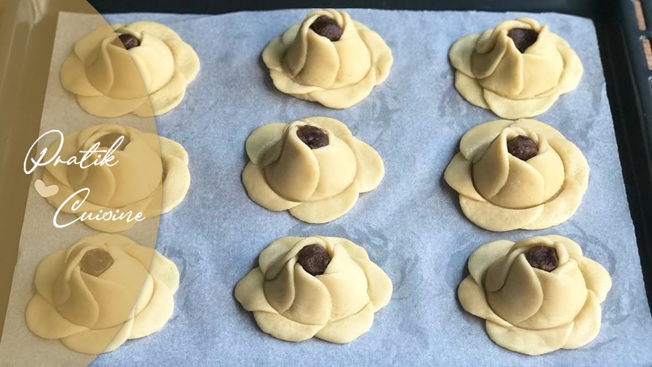 Rose Shaped Sweet Pastry / Turkish Rose Dessert / حلوة توركية مميزة رائعة سهلة