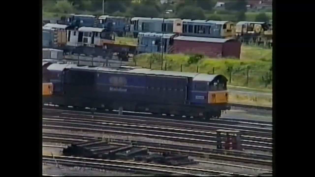 Railways. Class 58s at Toton in July 1997.Double headed too.
