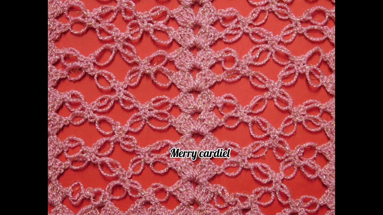 PUNTO A CROCHET SALOMON O ESPUMA DE MAR