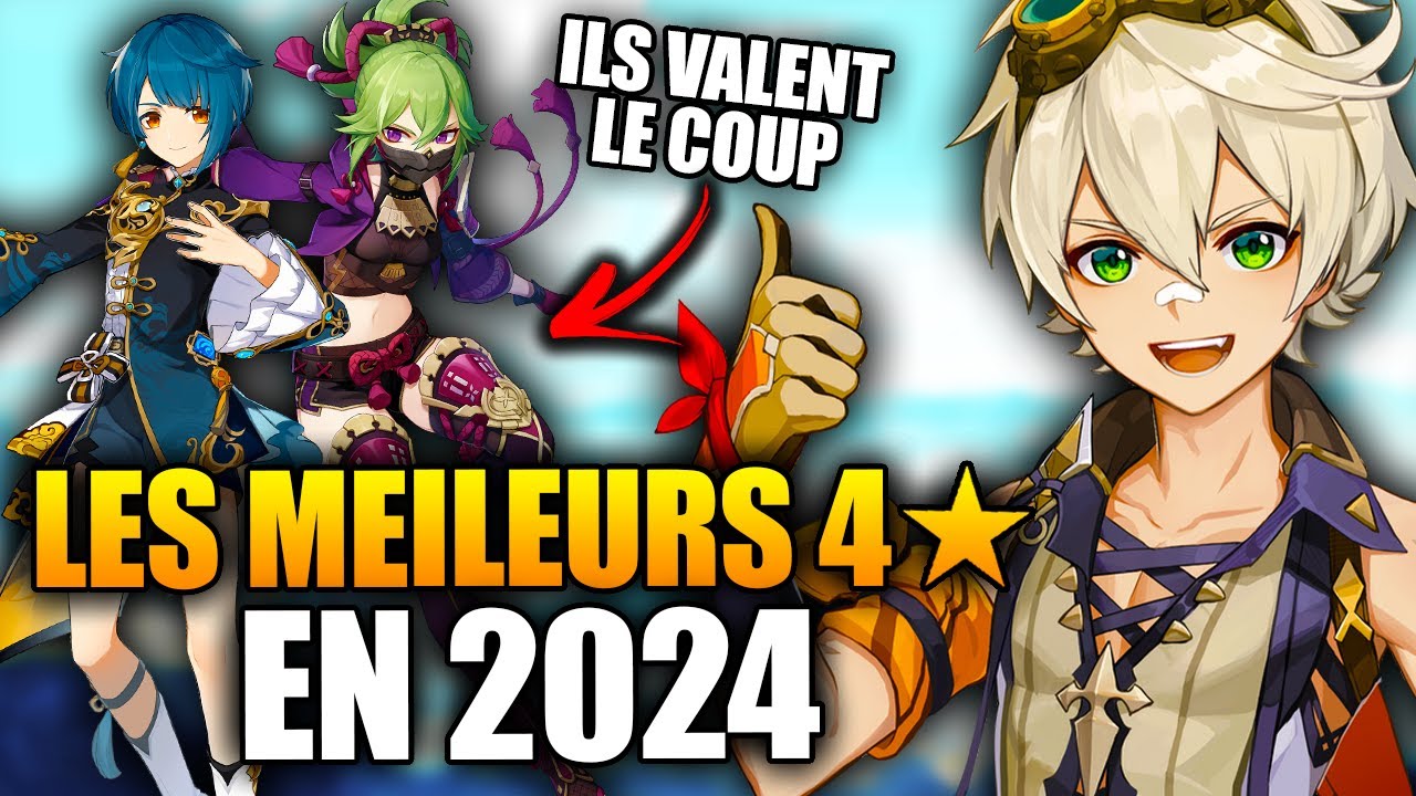 Quels personnages 4★ monter pour progresser rapidement en 2024 ? Guide débutant Genshin Impact