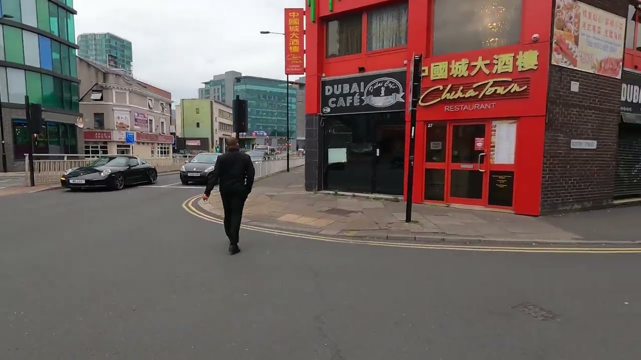 Walking in Sheffield, UK near London Road