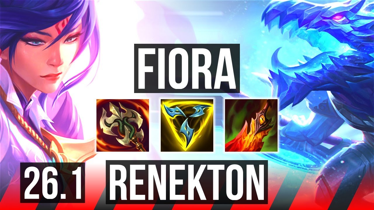FIORA vs RENEKTON (TOP) | 60K damage | EUW Master | 26.1