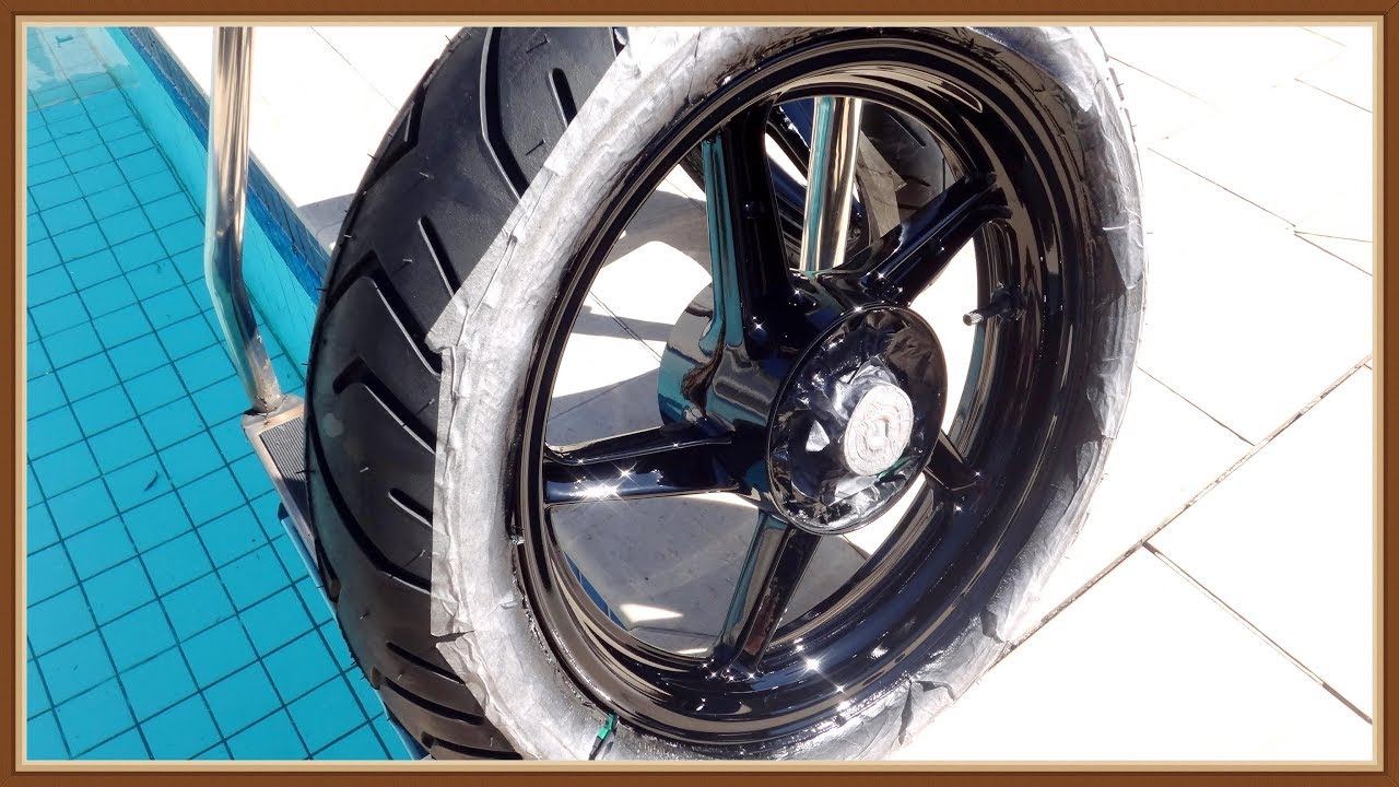 MELHOR TINTA PRETA PARA PINTAR   RODAS DE MOTO