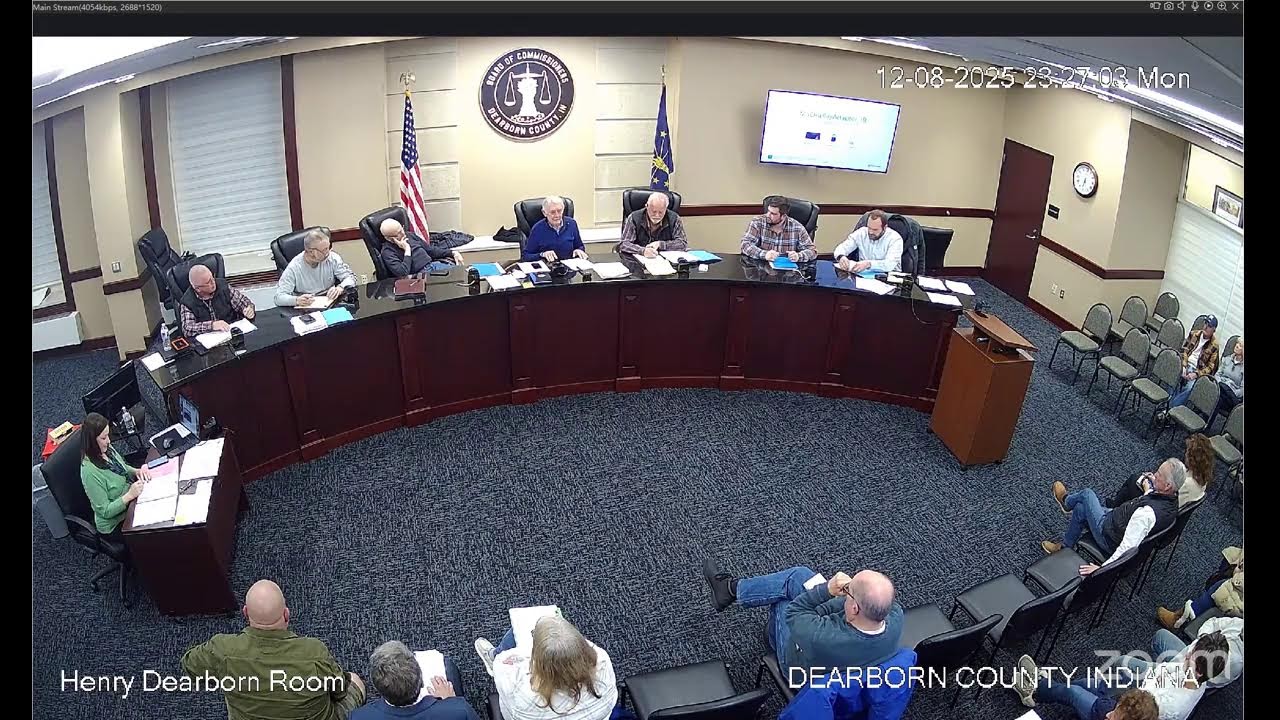 Dearborn County Redevelopment Meeting December 8, 2025