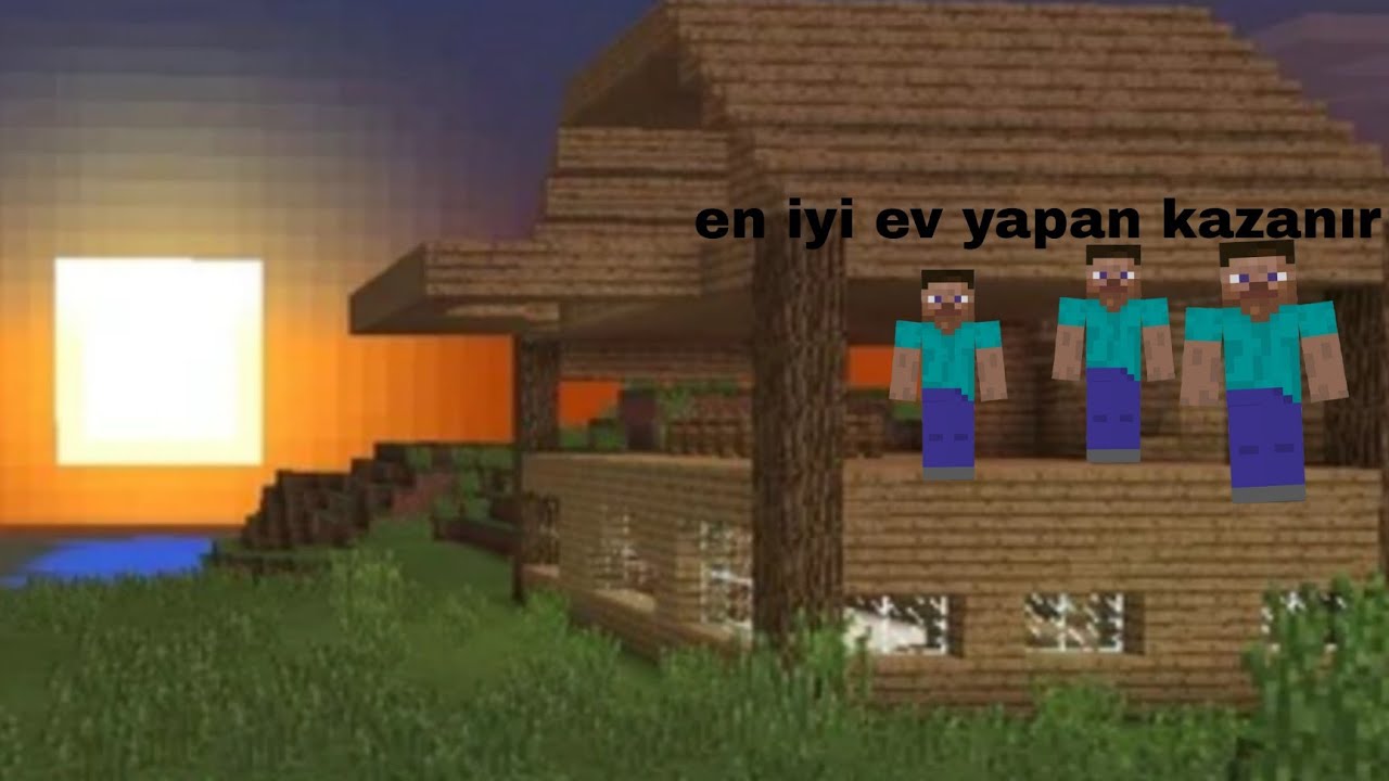 minecraft en iyi ev yapan kazınır alp kazandı alp hüseyin çınar
