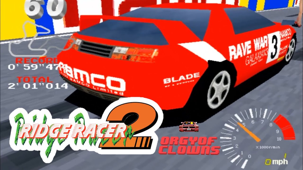 Ridge Racer 2 Arcade - All Races Manual Transmission