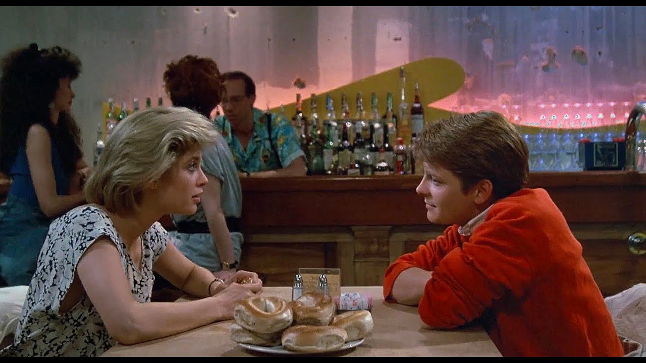 The Secret of My Success (1987) - First Date Dinner Bagel scene