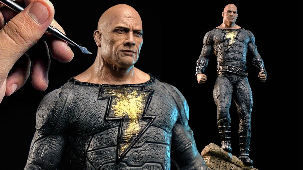 Sculpting BLACK ADAM Timelapse | Dwayne Johnson