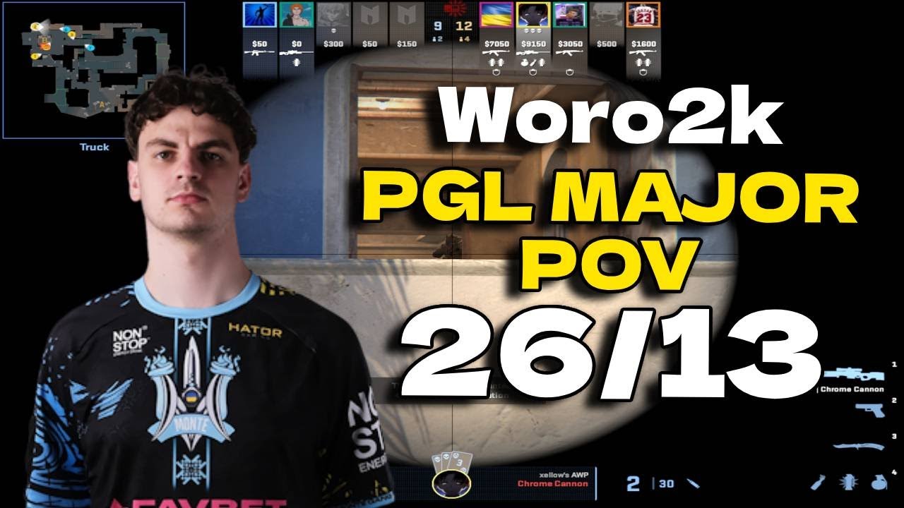 CS2 POV Monte Woro2k (26/13) vs Nexus (Mirage) PGL CS2 Major Copenhagen 2024 Europe RMR B