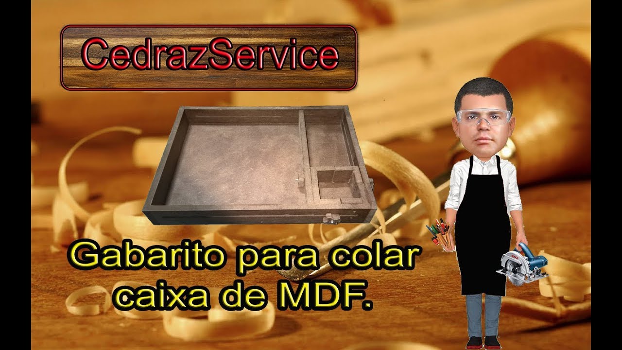 Gabarito para colar Caixas de MDF