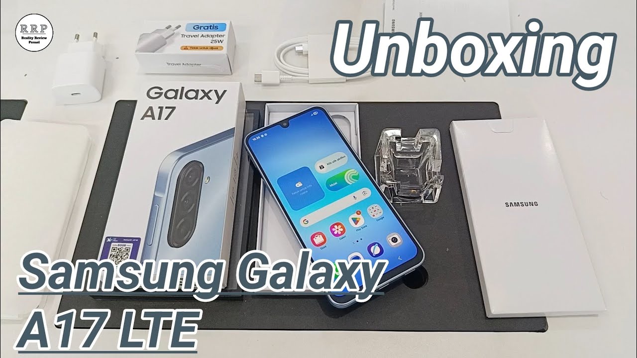 Unboxing Samsung Galaxy A17 LTE 8/128 Blue, Cara Setting Menu Awal Dan Kelengkapan Produk
