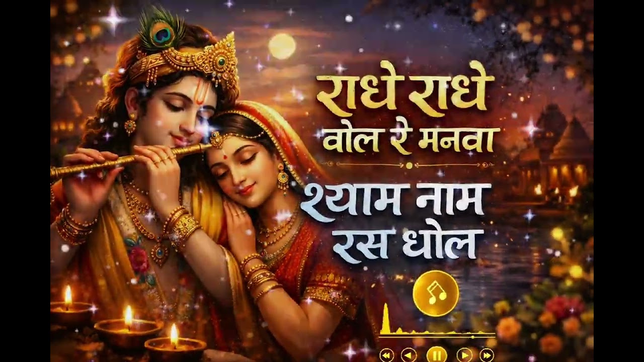 Radhe Radhe Bol Manav | Radha Krishan Dhun | Radha Dhun | Radha Naam Jaap | Radha 108 Times