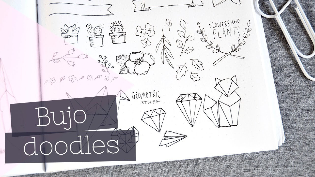 Рисунки для Bullet Journal | Надписи и акценты для планировщика