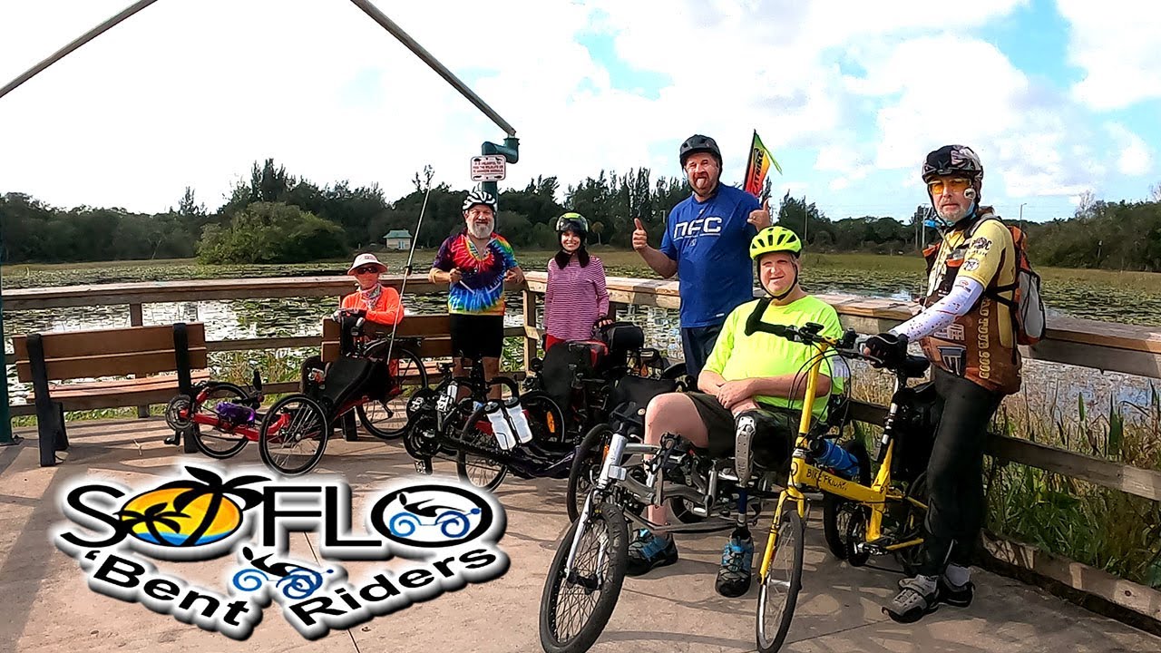 South Florida Recumbent Riders on the Davie Trails