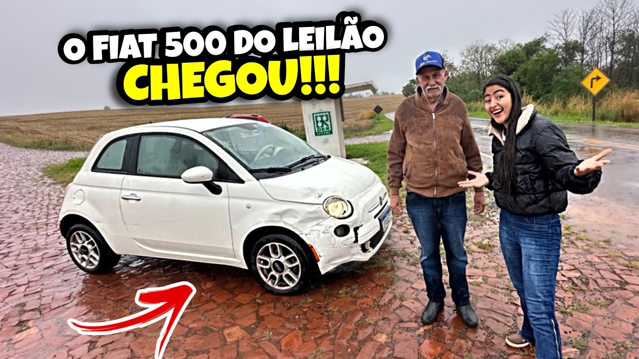 BUSCAMOS O FIAT 500 DO LEILÃO E DESCOBRIMOS A QUILOMETRAGEM!!!😱