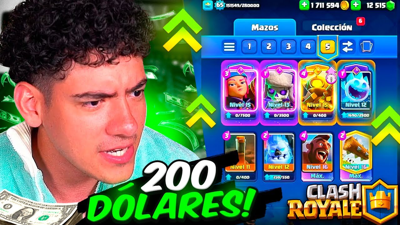 GASTE 200 DOLARES MAXEANDO ESTE MAZO META EN CLASH ROYALE !! - TheDonato Live