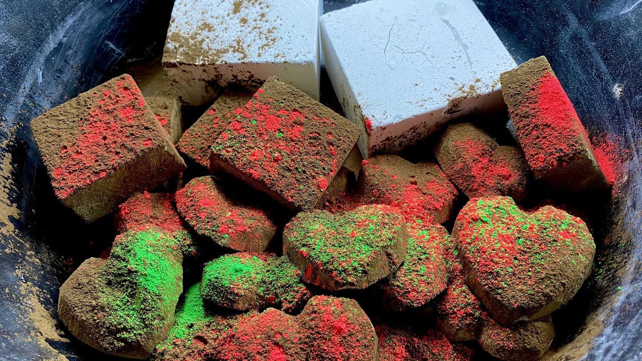 Dusty brown reform gym chalk Crush | ASMR | ANXIETY RELIEF | oddly satisfying