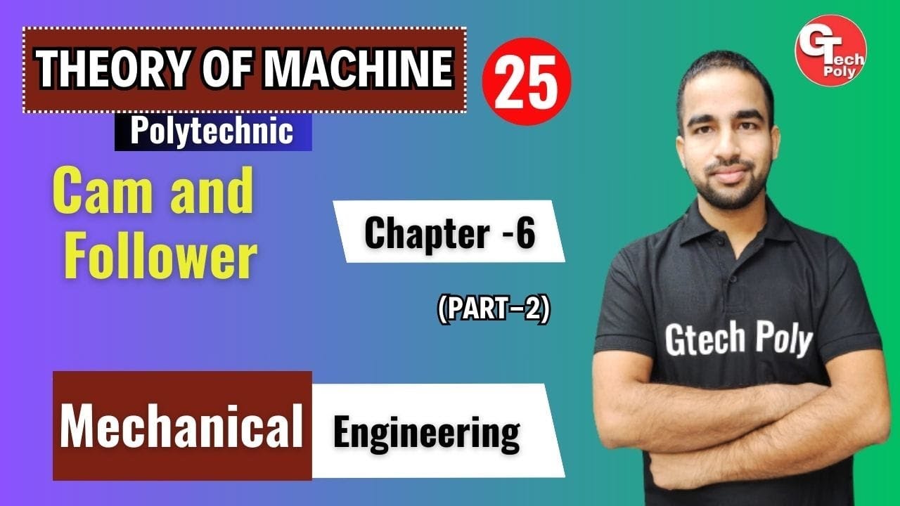 Theory of Machine | Lecture-25 | Chapter-6  Cam and Follower (Part-2) | by Sachin Sir