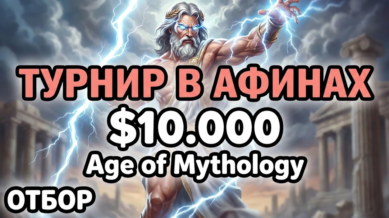 ОТБОР: Крупнейший LAN турнир в истории Age of Mythology: Retold. Gameathlon 2026 за $10.000