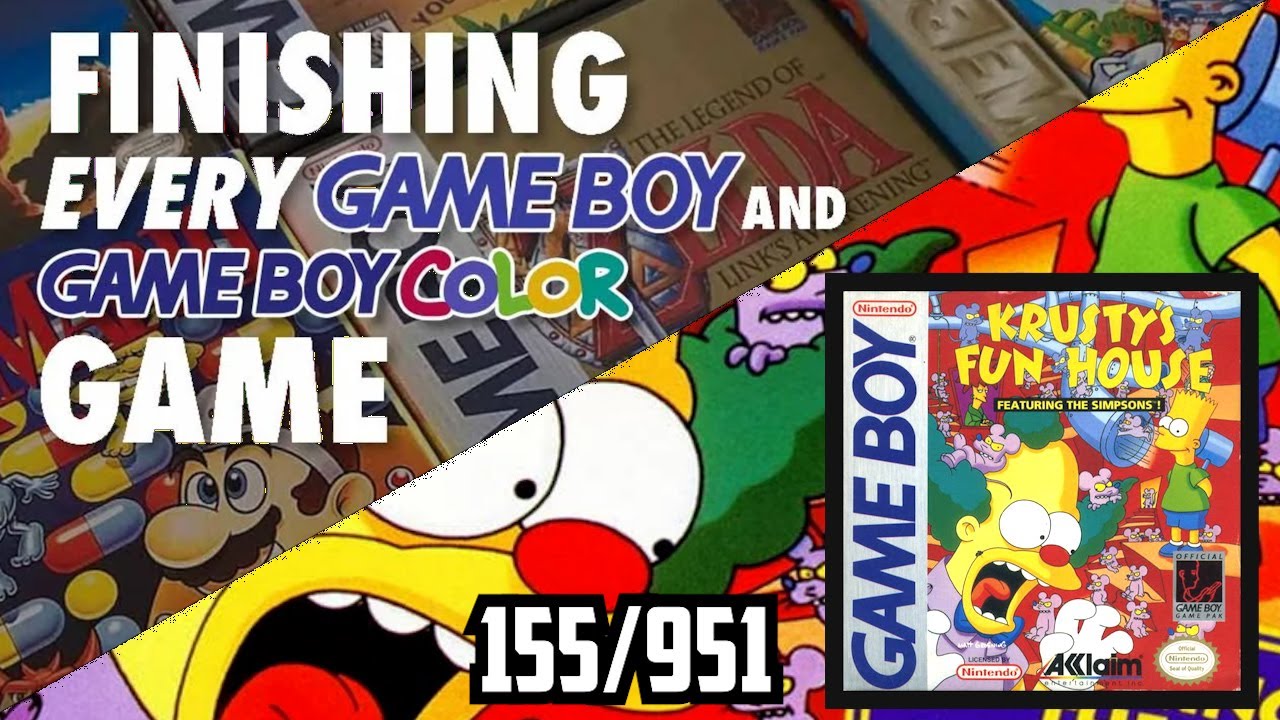 Прохождение ВСЕХ игр GB/GBC - Krusty's Fun House (155/951)