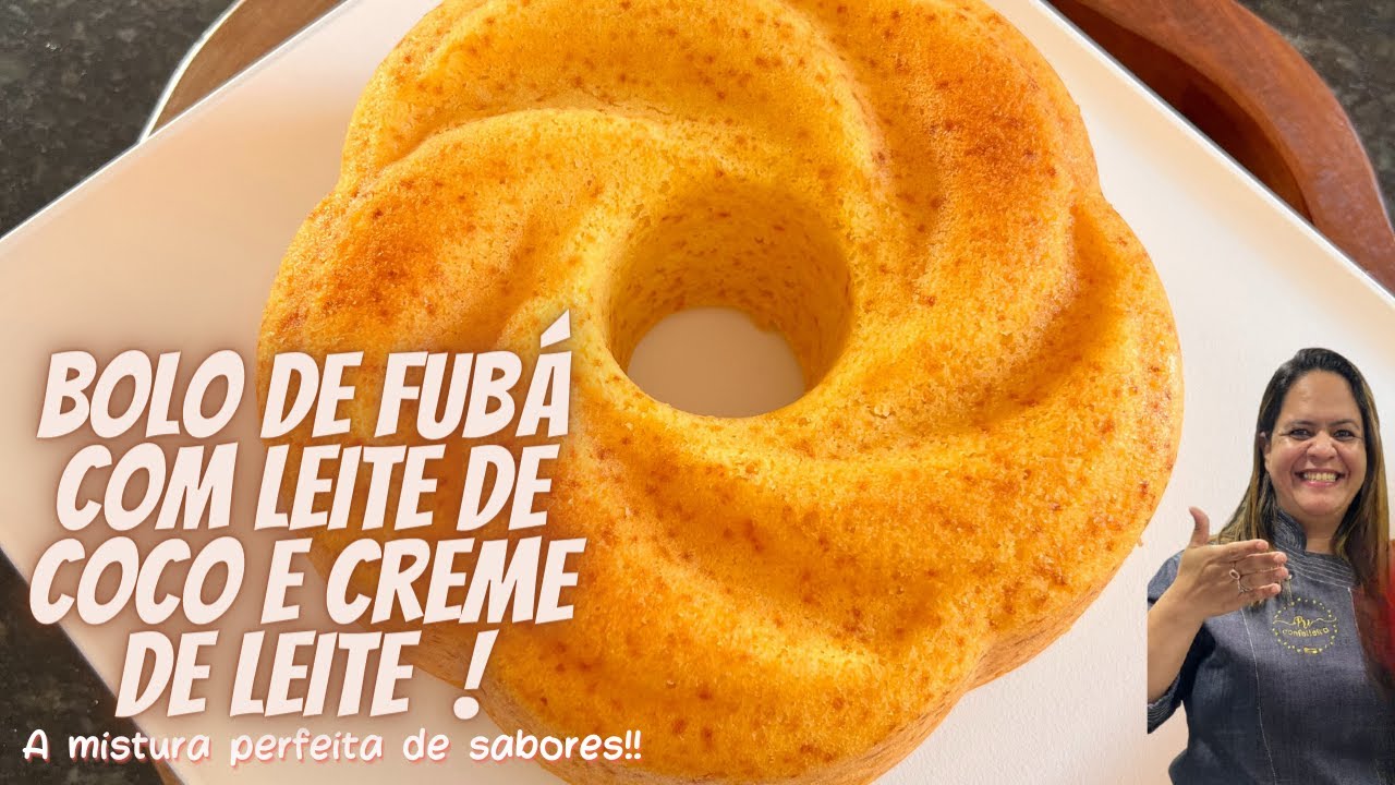 BOLO DE FUB&Aacute; com LEITE DE COCO E DOCE DE LEITE  - A mistura perfeita de sabores!!!