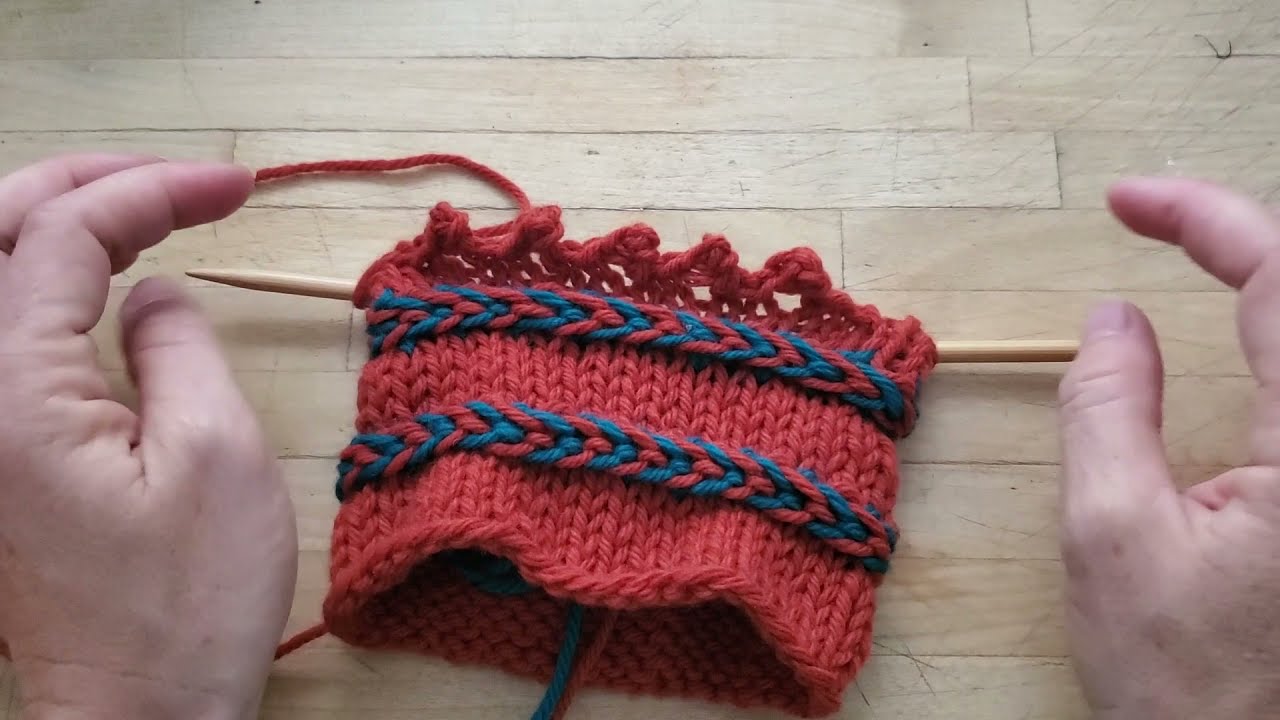 Tutoriel Tricot - Rabattage picot (Picot Bind Off)