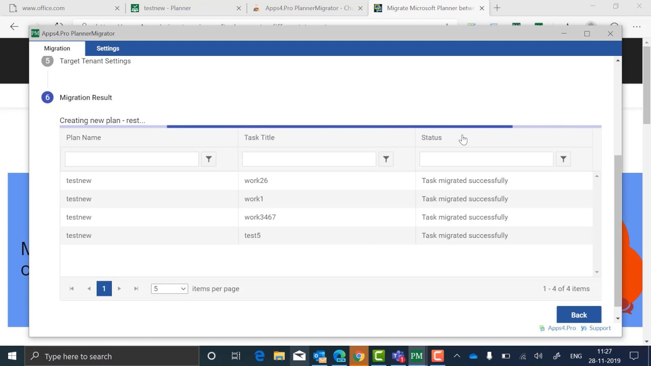 How to migrate Microsoft Planner data between Office 365 tenants using Apps4.Pro PlannerMigrator v1?