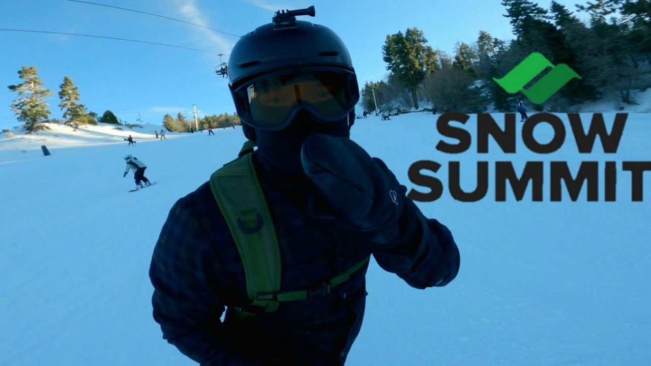 Snow Summit at Big Bear Lake - Riding down Miracle Mile