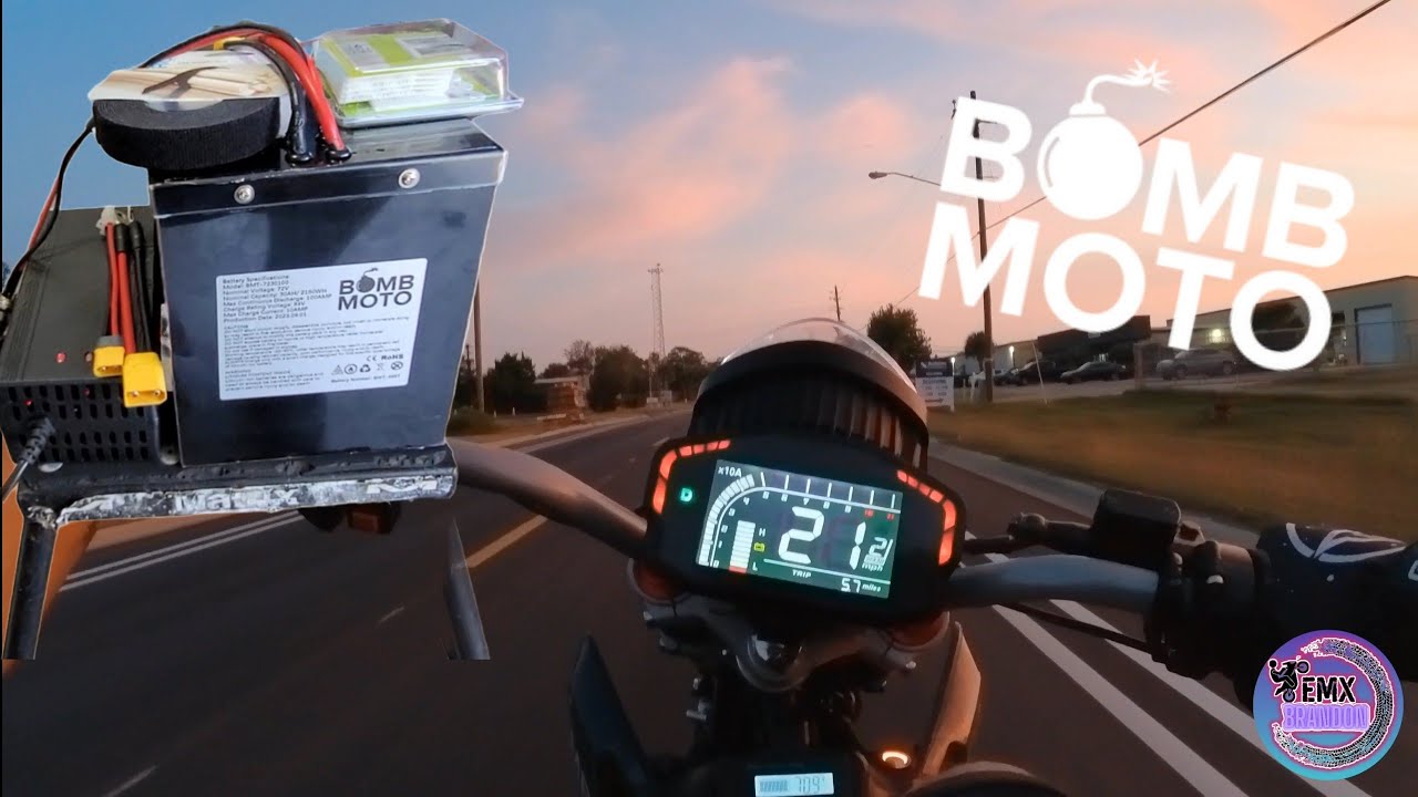 Installing & Testing The BombMoto 72v 30ah Battery! Easily Hit 50mph On A Lazy Fardriver 72450 Tune!