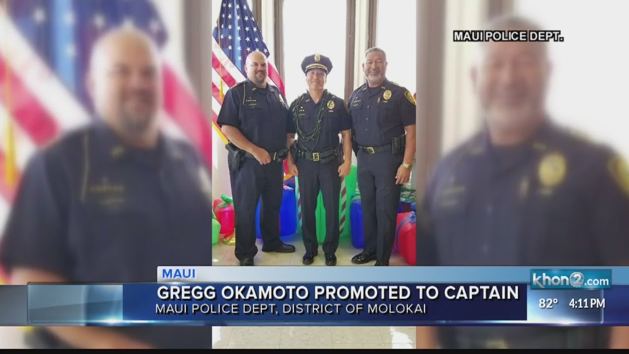 Maui PD officer promoted, assigned to district of Molokai