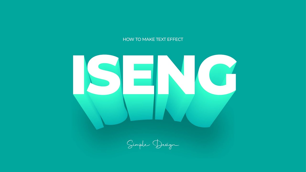 Tutorial Membuat Typography Sederhana Text 3D Effect pada Adobe Illustrator