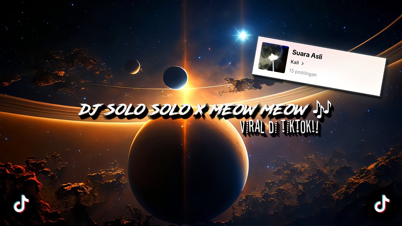 DJ SOLO SOLO X MEOW MEOW 🎶 sounds kall (speed up & reverb) dj old viral tiktok