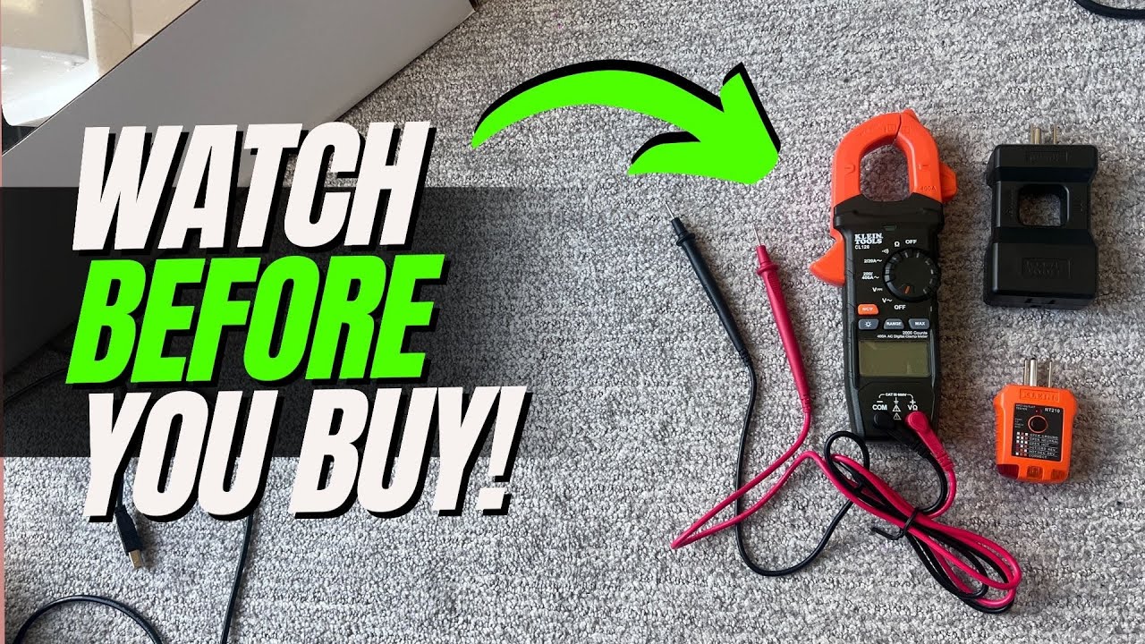 Токоизмерительные клещи Klien Tools CL120 KIT, набор для электротестирования, автоматический выбо...