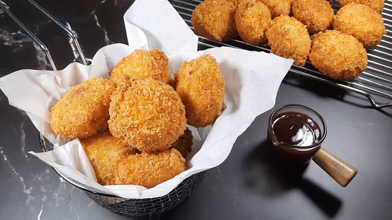 KOROKKE HALAL, CARA MEMBUAT KOROKKE | KROKET KENTANG ALA JEPANG LENGKAP DENGAN SAUS TONKATSU