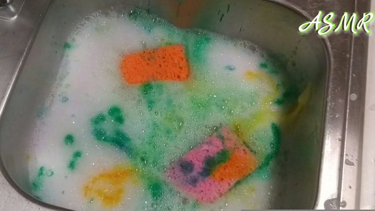 GREEN SPONGE SQUEEZE💚 | ASMR