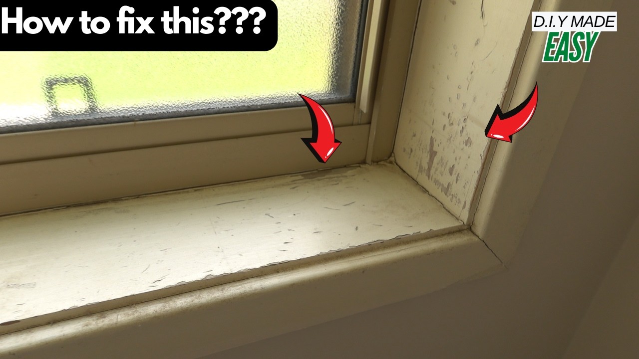 How to fix and paint damaged window sill