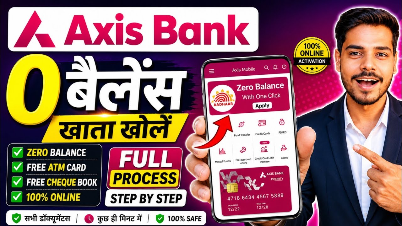 axis bank zero balance account 2026 | axis zero balance account opening online 2026 | axis bank