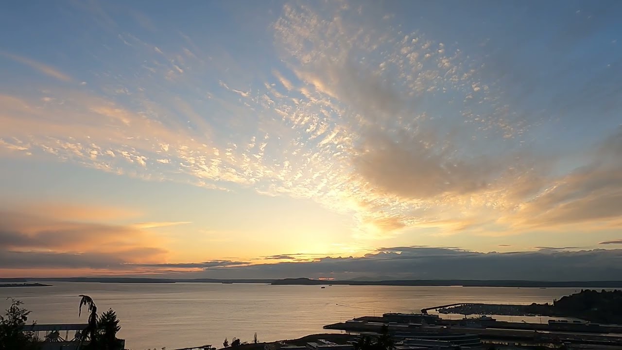 Cloud Timelapse Sunset Seattle February 6th 2026