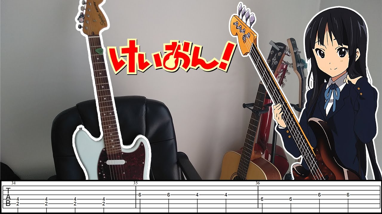 [TABS] K-ON!【Fude Pen~Boru Pen~】Guitar Cover