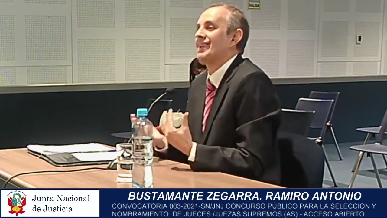 Entrevista: postulante a juez supremo Ramiro Antonio Bustamante Zegarra | Convocatoria 3-2021-SN/JNJ