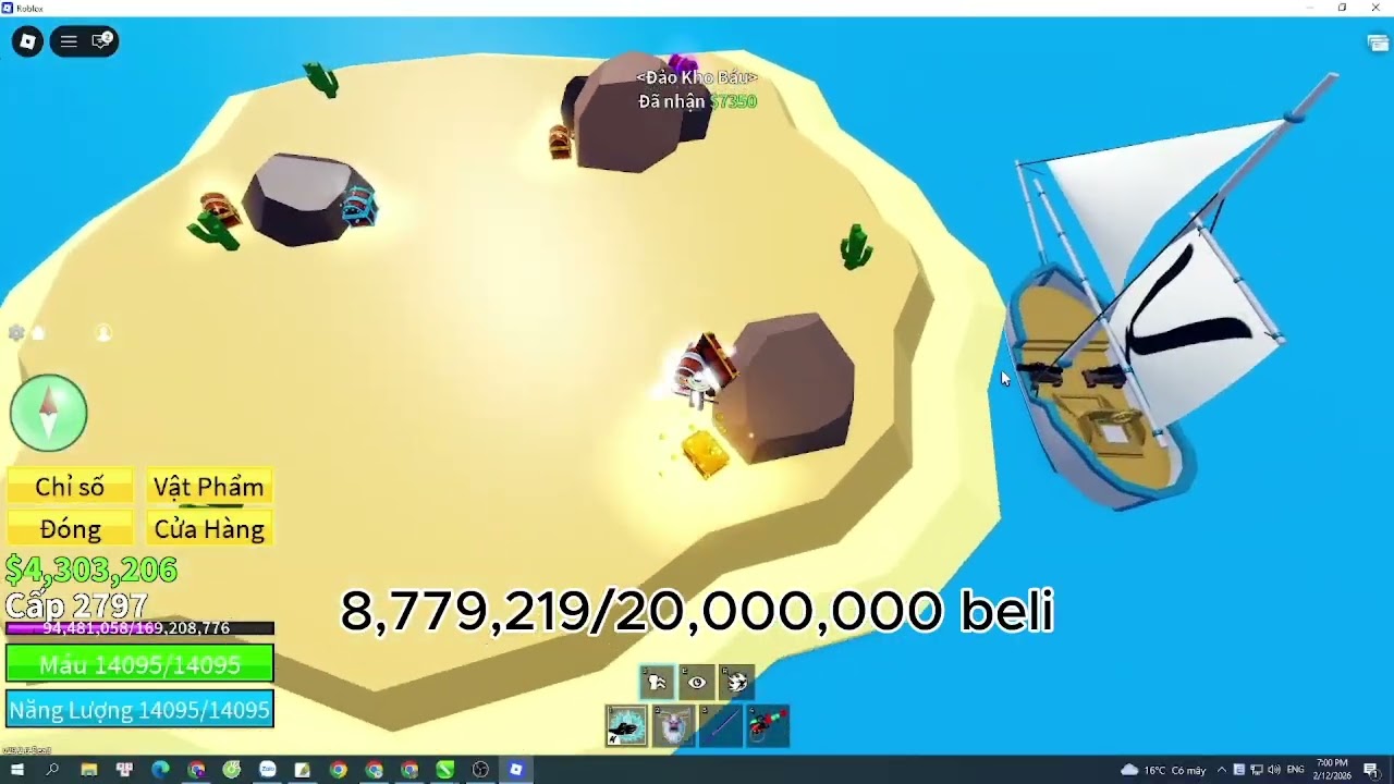 + 20m cho e zai l Blox Fruits