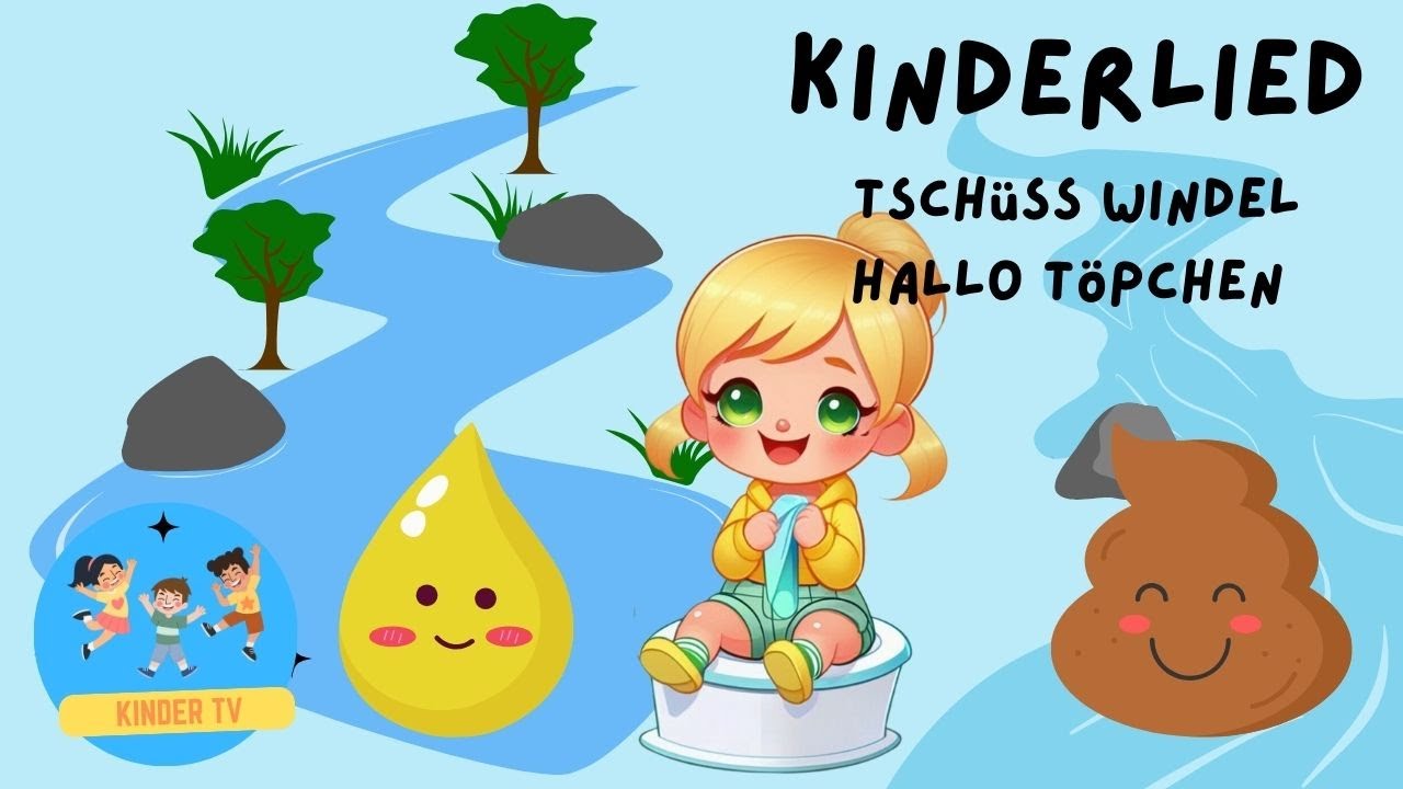 Kinderlied Töpfchen Windel Song #kinderlieder #kinderliederdeutsch #fürkinder #töpfchen