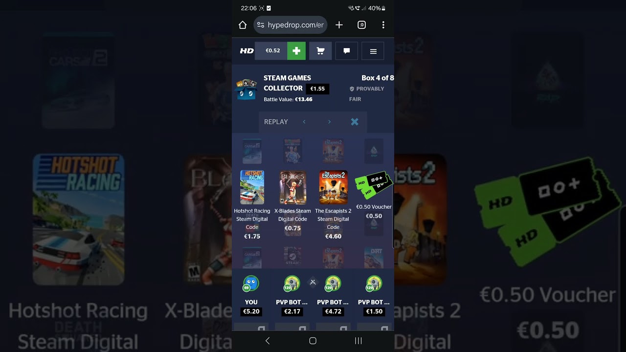 HYPEDROP - INSANE WIN from only 13 EUR realistic balance battle