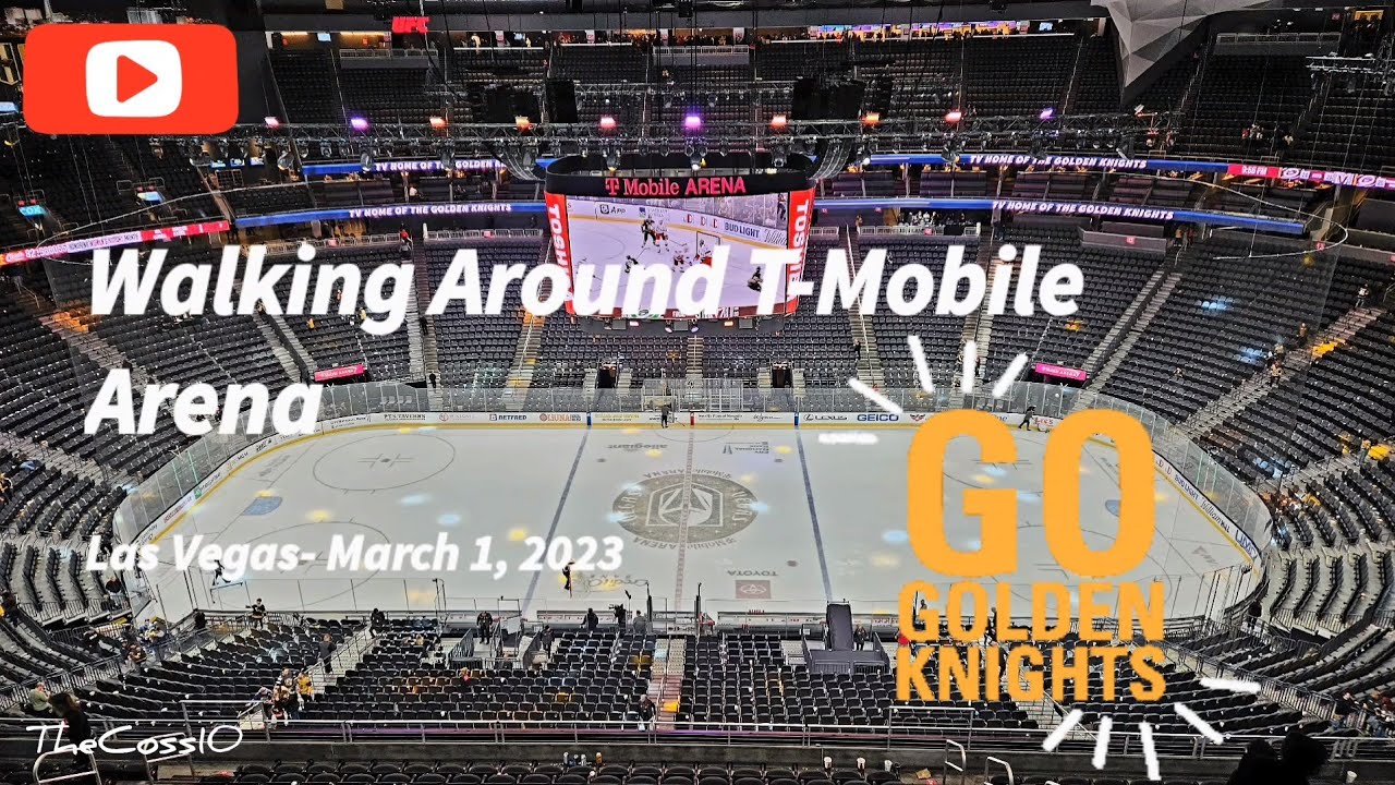 🚶‍♂️Walking Around T-Mobile Arena In Las Vegas, Nevada- March 2023 🏒