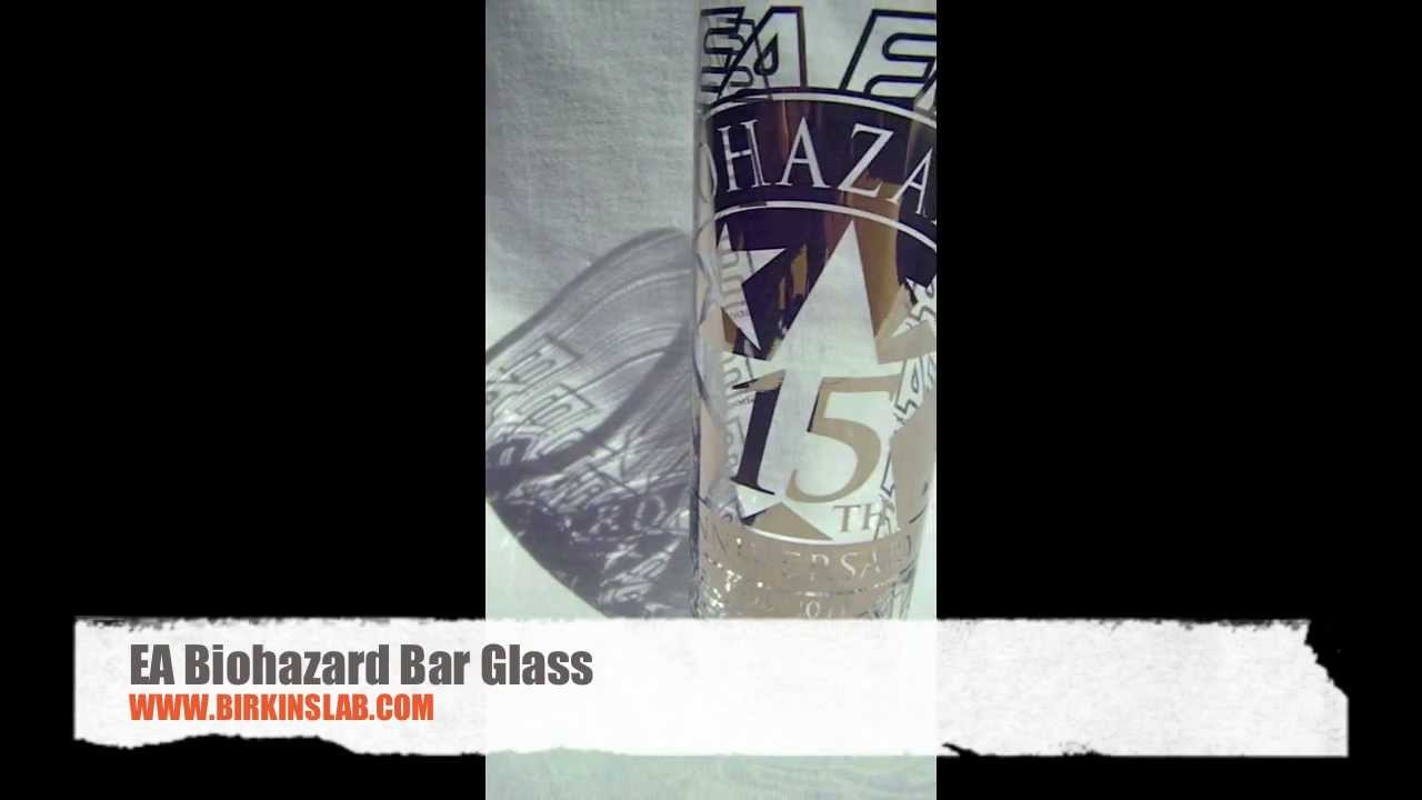 EA Shooting Bar Glass Biohazard 15th Anniversary