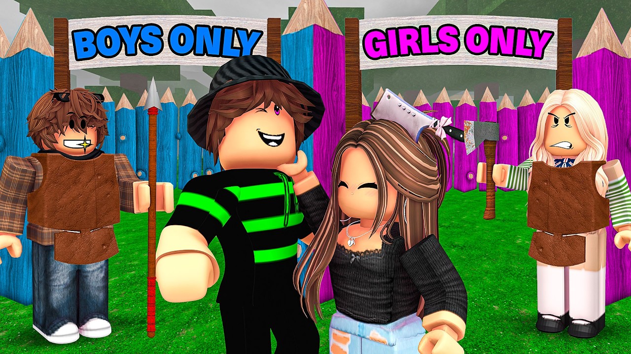 База девушек против базы парней в игре 99 ночей в лесу!