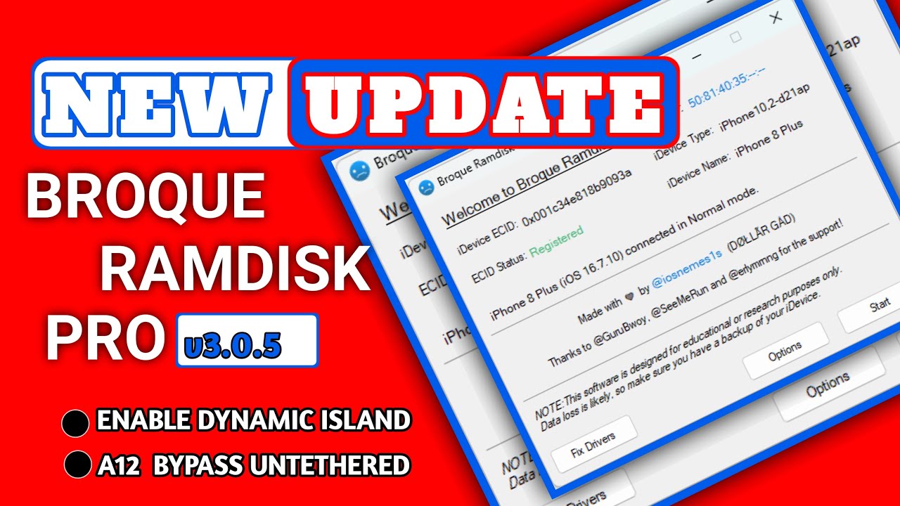 Обновление Wow Broque Ramdisk PRO, обход непривязанного A12+, отсутствующий загрузочный файл, обх...
