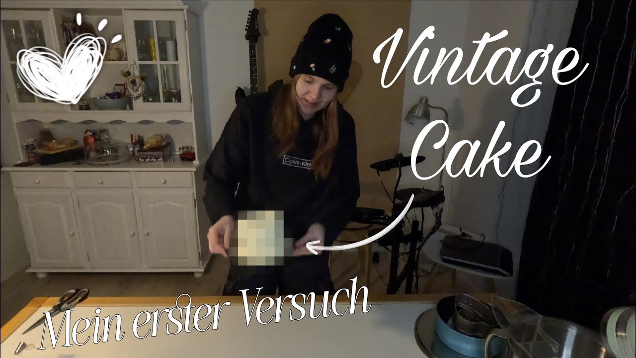 Ich dekoriere das erste mal eine Vintage Torte 