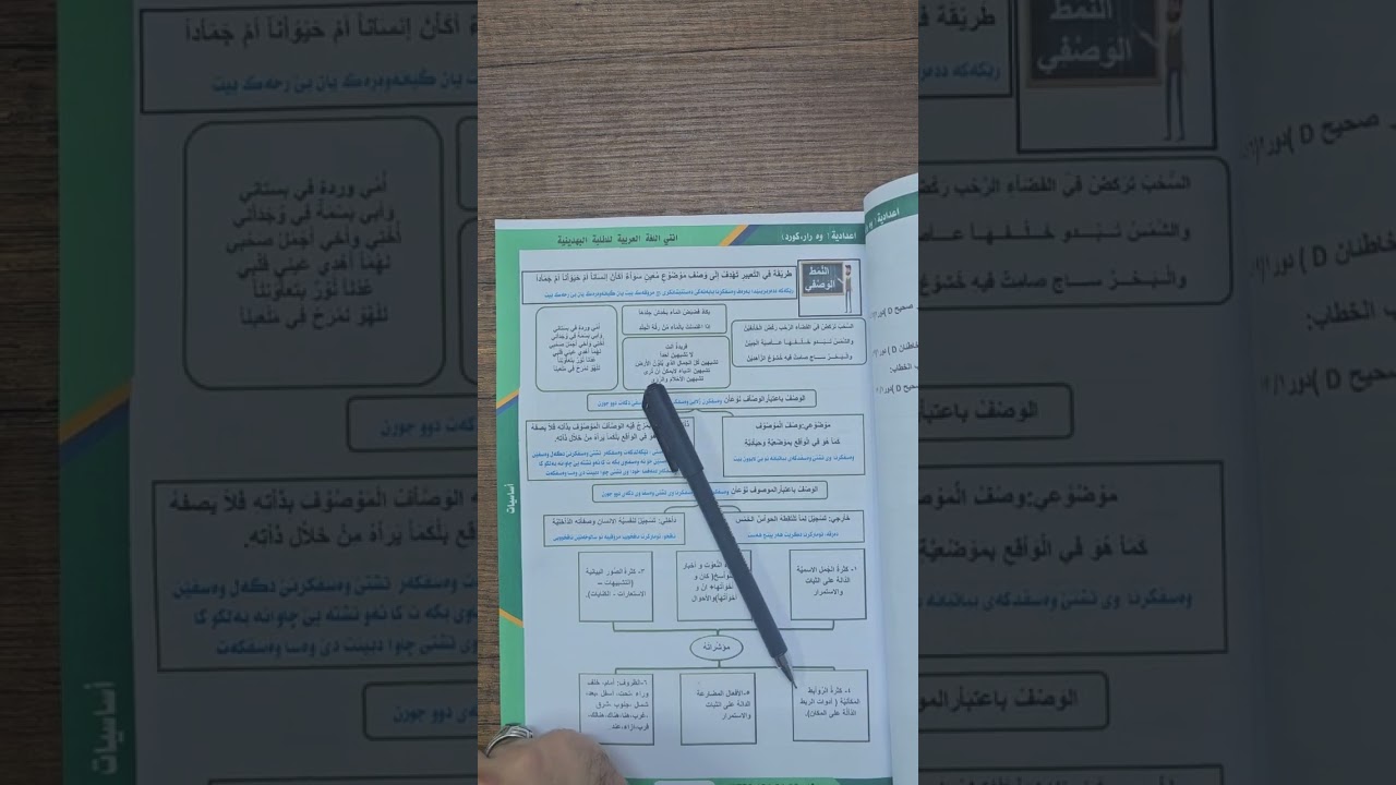 فيديويا  (٢٠) الصف(١٢ )أساسيات.   النمط الوصفي