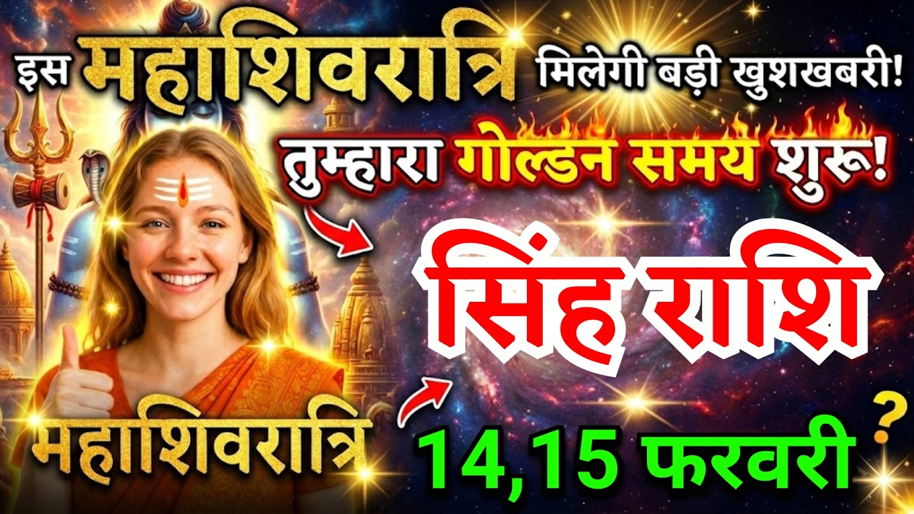 15 फरवरी, सिंह राशि वालों इस महाशिवरात्रि तुम्हारा गोल्डन समय शुरू, Singh Rashi